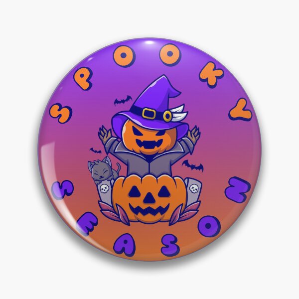 Item preview, SPOOKY SEASON Scarecrow Orange Purple designed and sold by everything4eva.