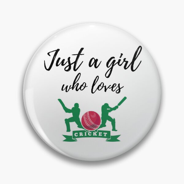 Item preview, Just A Girl Who Loves Cricket designed and sold by Cricketopia.