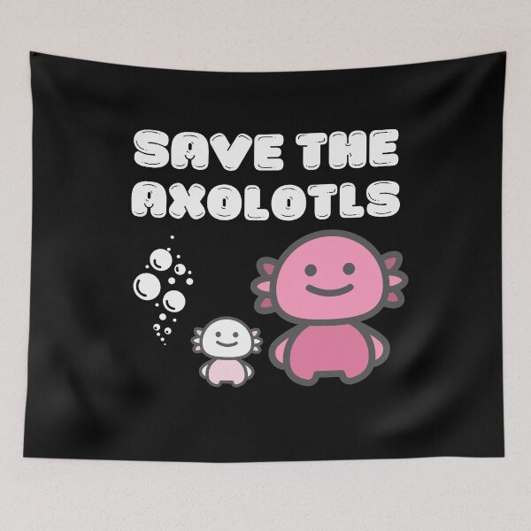 Item preview, Save the Axolotls | Cute Chibi Axolotl Fish | Best Axolotl Gift | Mexican Salamander designed and sold by KonnichiwaStore.