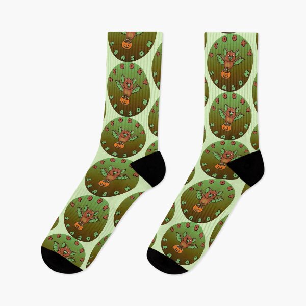 Item preview, SPOOKY SEASON Pumpkin Bat Brown Green designed and sold by everything4eva.
