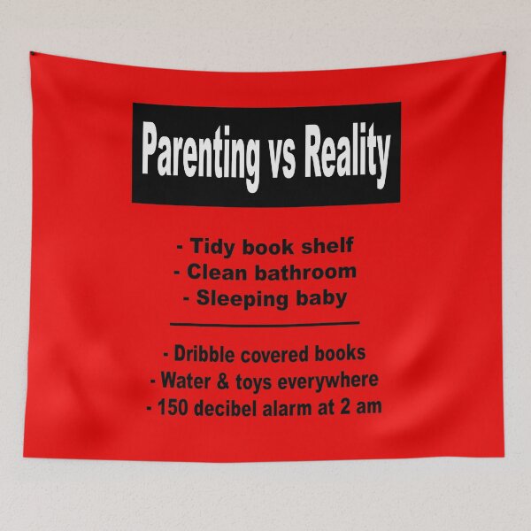 Item preview, Parenting vs Reality - Funny tshirt, Parenting mug, New mom mug, New mom tshirt designed and sold by happygiftideas.
