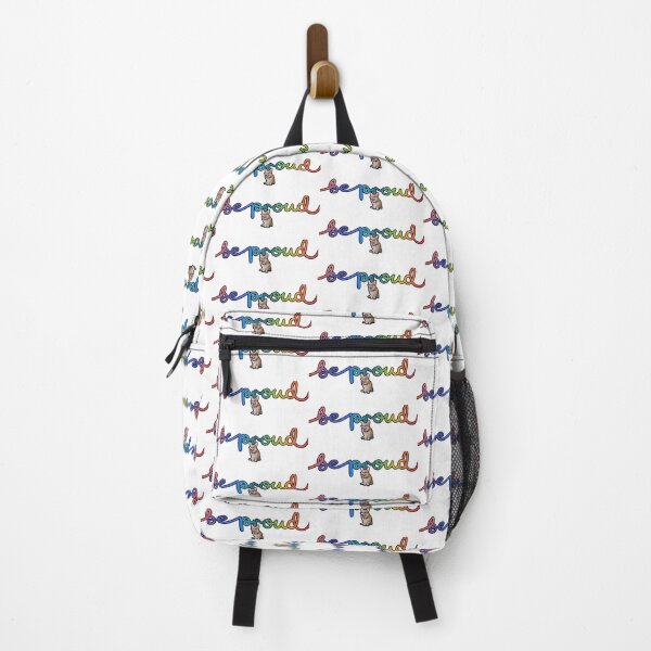 Item preview, Be Proud, Pride Corgi with black outline and 3D design designed and sold by JoyOfHopeStore.