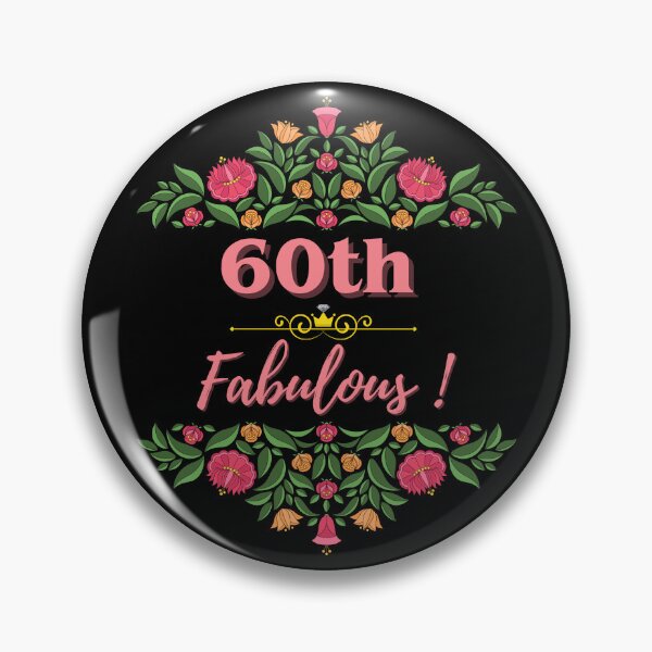 Item preview, 60th Fabulous Birthday With Sweet Design designed and sold by Pannpradit.