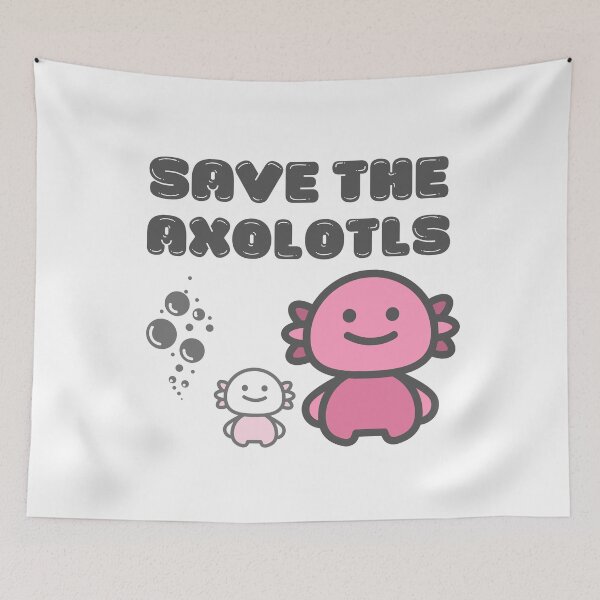 Item preview, Save the Axolotls | Cute Chibi Axolotl Fish | Best Axolotl Gift | Mexican Salamander designed and sold by KonnichiwaStore.