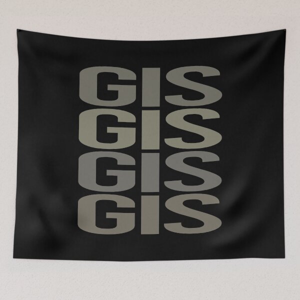 Item preview, Gray Text Art GIS designed and sold by StoreCalamity.