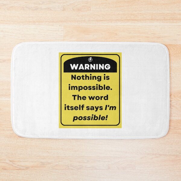 Item preview, Nothing is Impossible - Inspirational Quotes designed and sold by theredsharp.