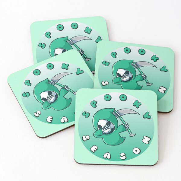 Item preview, SPOOKY SEASON Grim Reaper Turquoise White designed and sold by everything4eva.