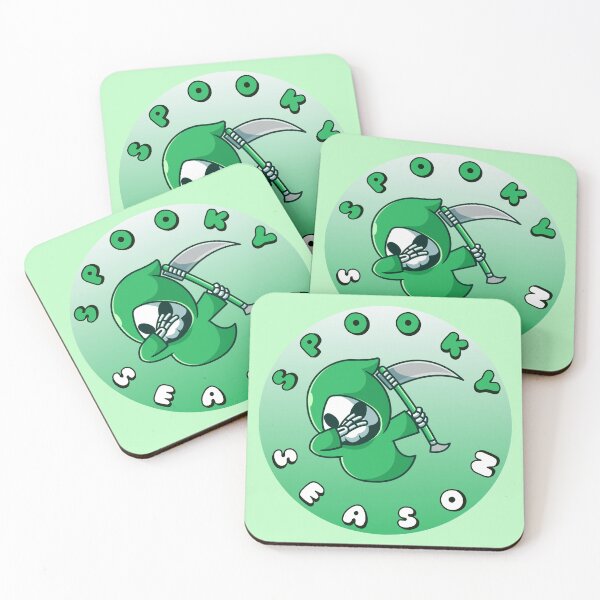 Item preview, SPOOKY SEASON Grim Reaper Green White designed and sold by everything4eva.