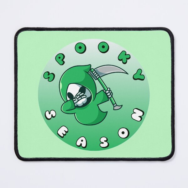 Item preview, SPOOKY SEASON Grim Reaper Green White designed and sold by everything4eva.