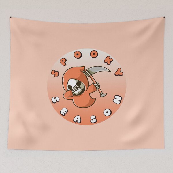 Item preview, SPOOKY SEASON Grim Reaper Orange White designed and sold by everything4eva.