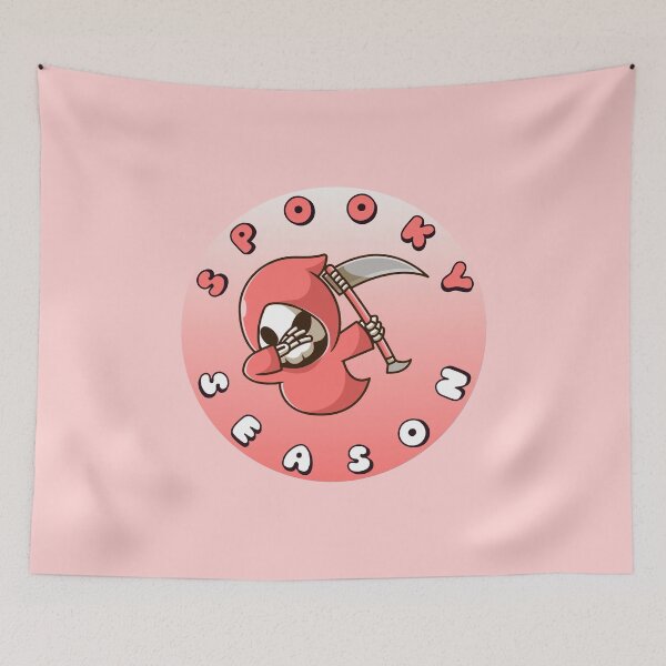 Item preview, SPOOKY SEASON Grim Reaper Pink White designed and sold by everything4eva.