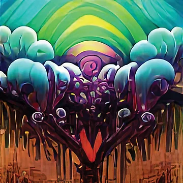 Imagen de la obra Vibrant Life Abstract Digital Paintings de ThinkFun! Design