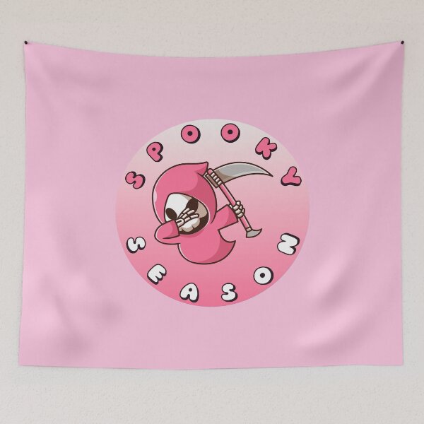 Item preview, SPOOKY SEASON Grim Reaper Pink White designed and sold by everything4eva.