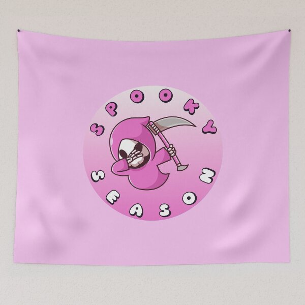 Item preview, SPOOKY SEASON Grim Reaper Pink White designed and sold by everything4eva.