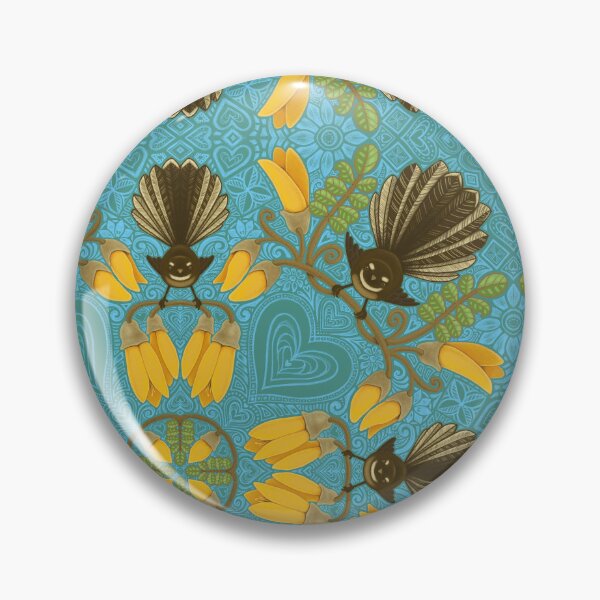 Item preview, Fantail & Kowhai - mountain spring designed and sold by AprilAppleArt.