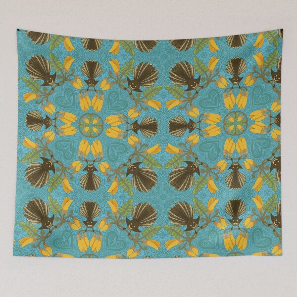 Item preview, Fantail & Kowhai - mountain spring designed and sold by AprilAppleArt.