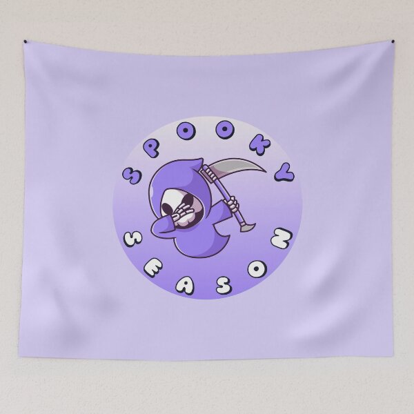 Item preview, SPOOKY SEASON Grim Reaper Purple White designed and sold by everything4eva.
