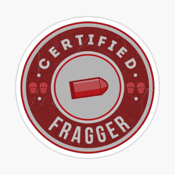 Certified Fragger Counter Strike Sticker Sticker for Sale by