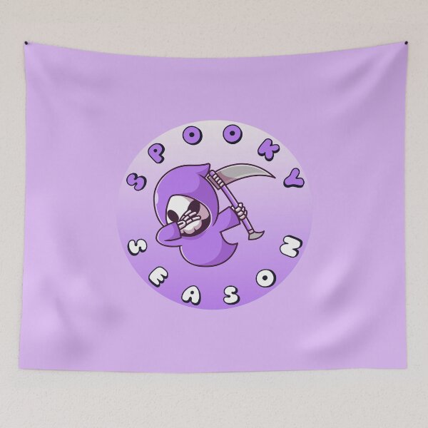 Item preview, SPOOKY SEASON Grim Reaper Purple White designed and sold by everything4eva.