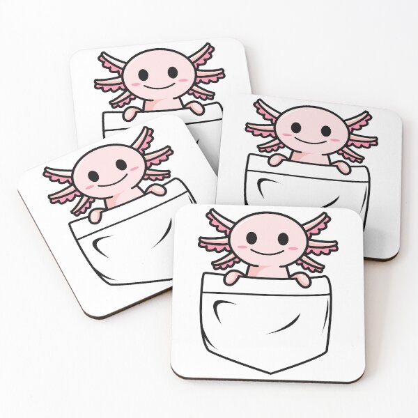 Item preview, Axolotl Pocket | Cute Chibi Axolotl Fish | Best Axolotl Gift | Mexican Salamander designed and sold by KonnichiwaStore.