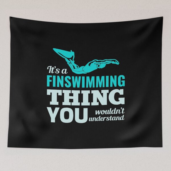 Item preview, Finswimming Fin Swimming Swimmer Water Sport  designed and sold by CuteDesigns1.