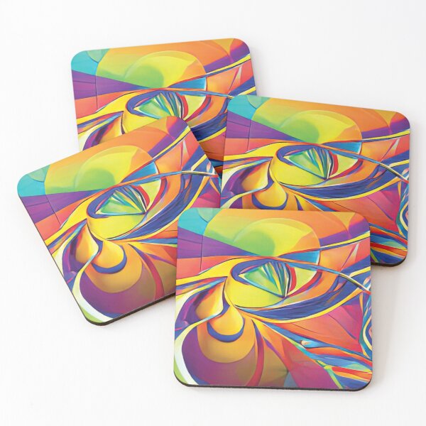 Item preview, Vibrant Life Abstract Digital Paintings designed and sold by ThinkFun! Design.