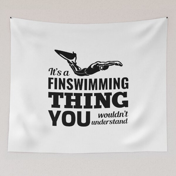 Item preview, Finswimming Fin Swimming Swimmer Water Sport  designed and sold by CuteDesigns1.