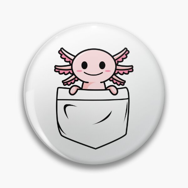 Item preview, Axolotl Pocket | Cute Chibi Axolotl Fish | Best Axolotl Gift | Mexican Salamander designed and sold by KonnichiwaStore.