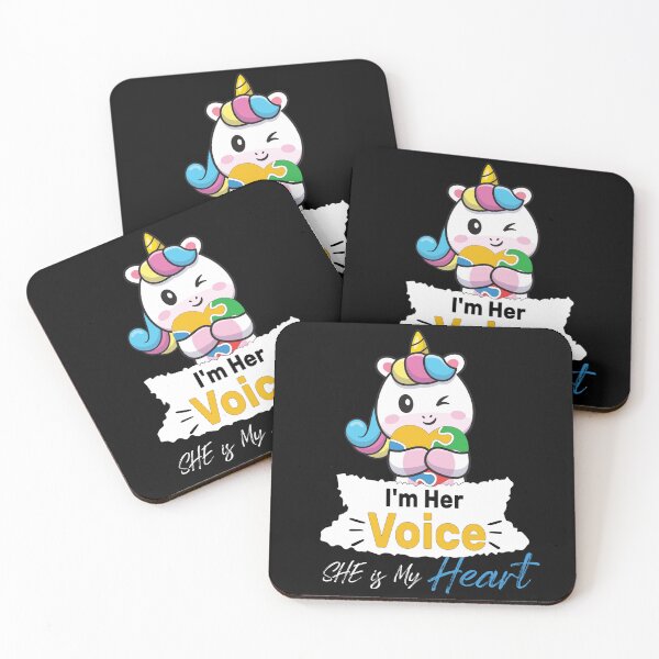 Item preview, I'm Her Voice She is My Heart unicorn Autism Awareness  designed and sold by Mac Store.