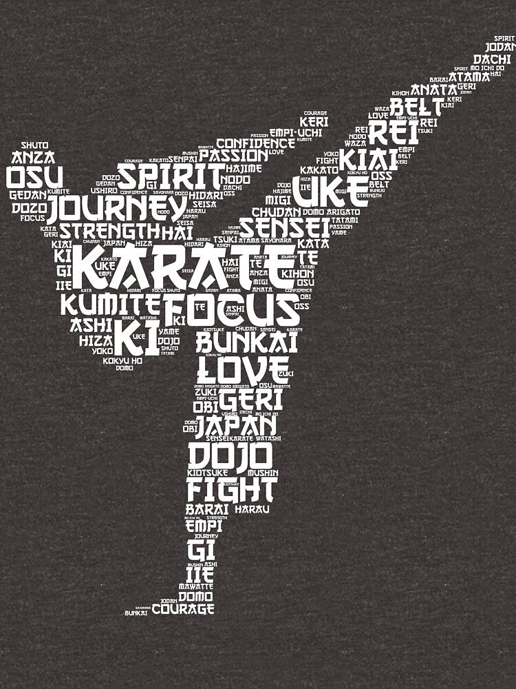 "Karate Words" Pullover Hoodie for Sale by Phoenix23 Redbubble