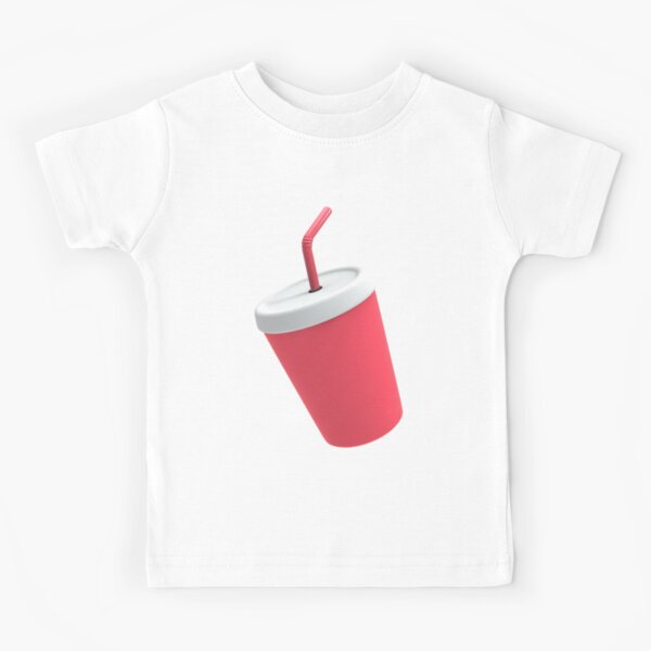 Soda Cup Pattern - Blue | Kids T-Shirt