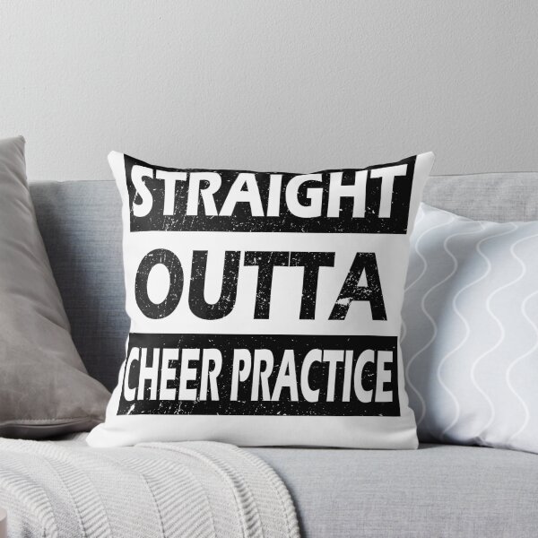 Aperçu de l'œuvre Straight Outta Cheer Practice créée et vendue par Mad Over Store.