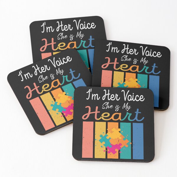 Item preview, I'm Her Voice She is My Heart unicorn Autism Awareness  designed and sold by Mac Store.