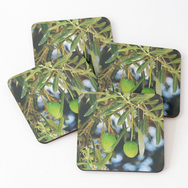 Item preview, Green Olives Sprig - Mediterranen Garden Plants designed and sold by CarolinaReina.
