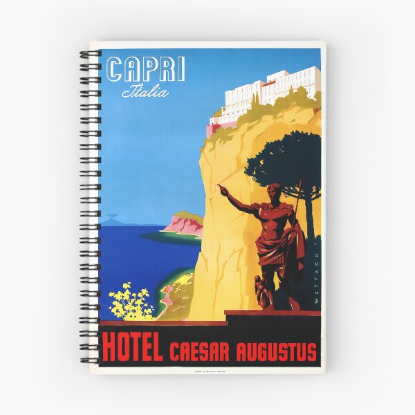 Item preview, Capri Italy Vintage Travel Poster designed and sold by redoARTstore.