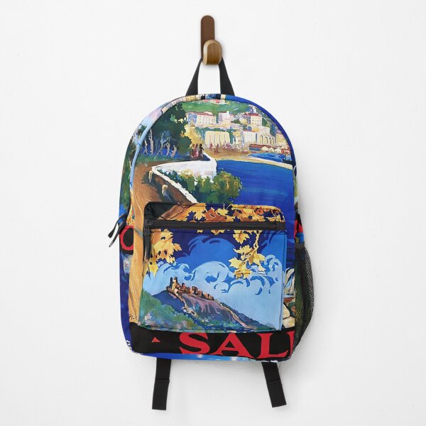 Item preview, Salerno Italy Vintage Travel Poster designed and sold by redoARTstore.
