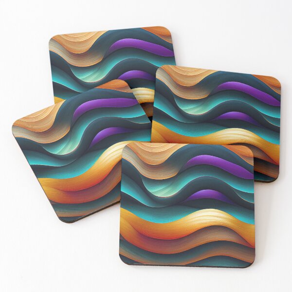 Item preview, Wave Patterns 5 - Created by A.I. designed and sold by Created-by-AI.