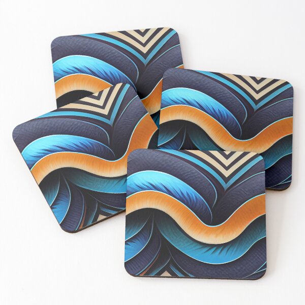 Item preview, Wave Patterns 6 - Created by A.I. designed and sold by Created-by-AI.