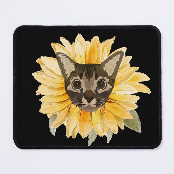 Item preview, Sunflower Cat designed and sold by TheMerchPeddler.