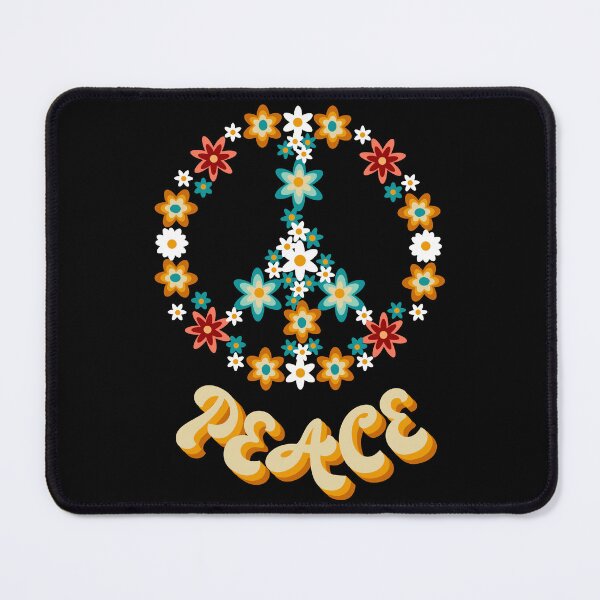 Item preview, Peace Sign with Flowers designed and sold by Louise Bastard.