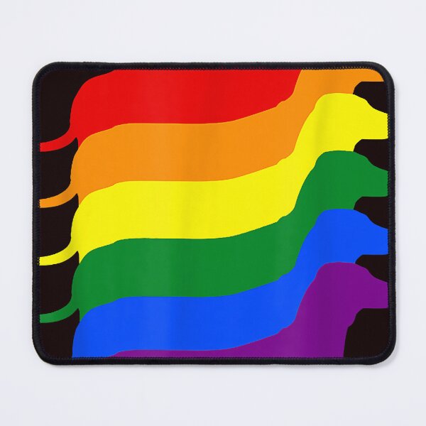 Item preview, Gay Pride Dachshund LGBT Rainbow Flag Awareness  designed and sold by STUARTPETERS.