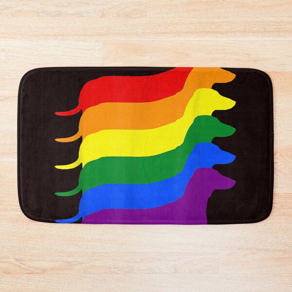 Item preview, Gay Pride Dachshund LGBT Rainbow Flag Awareness  designed and sold by STUARTPETERS.
