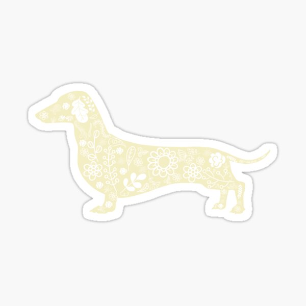 Item preview, Dachshund Floral Design designed and sold by mydachshund.