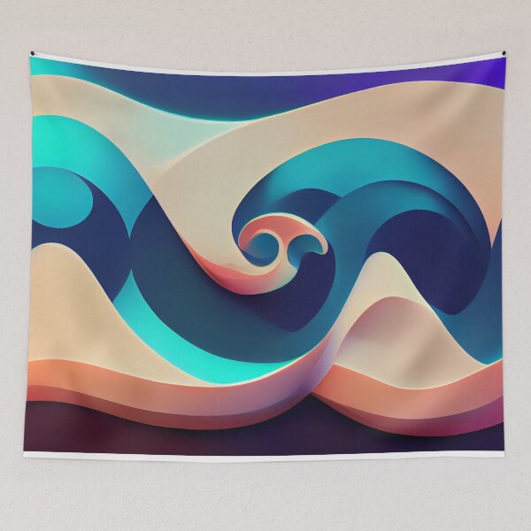 Item preview, Wave Patterns 7 - Created by A.I. designed and sold by Created-by-AI.