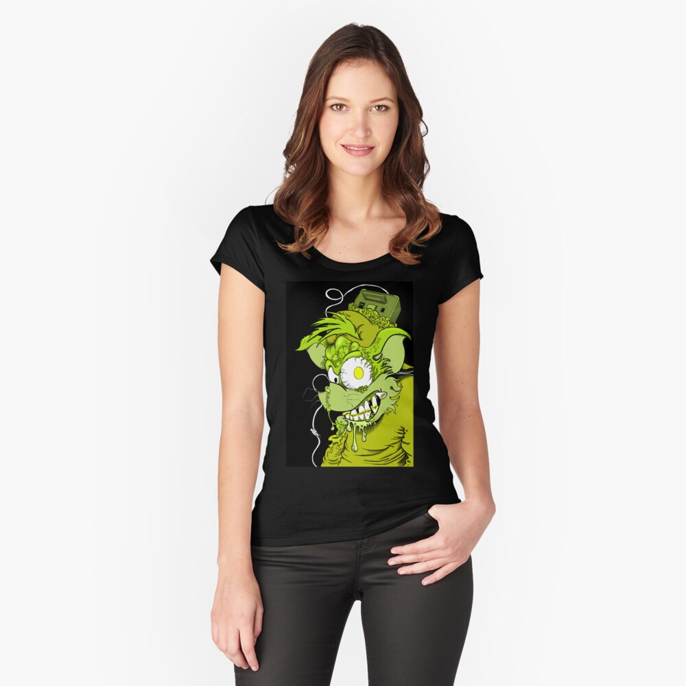 Item preview, Fitted Scoop T-Shirt designed and sold by Skinrash.