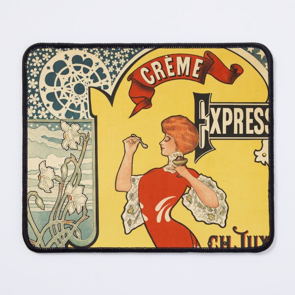 Item preview, DE ROSE CREME EXPRESS CH JUX Chocolate Drink Vintage French Advertisement Poster designed and sold by retroposters.