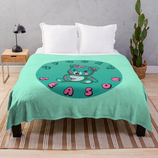 Item preview, SPOOKY SEASON Zombie Teddy Bear Turquoise designed and sold by everything4eva.