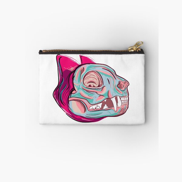 Item preview, Bright pink cat skull designed and sold by Colonels  Basement.