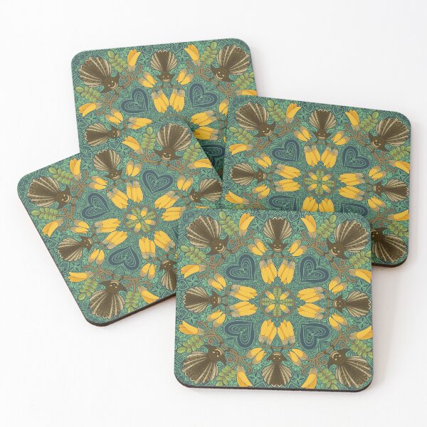 Item preview, Fantail & Kowhai Forest designed and sold by AprilAppleArt.