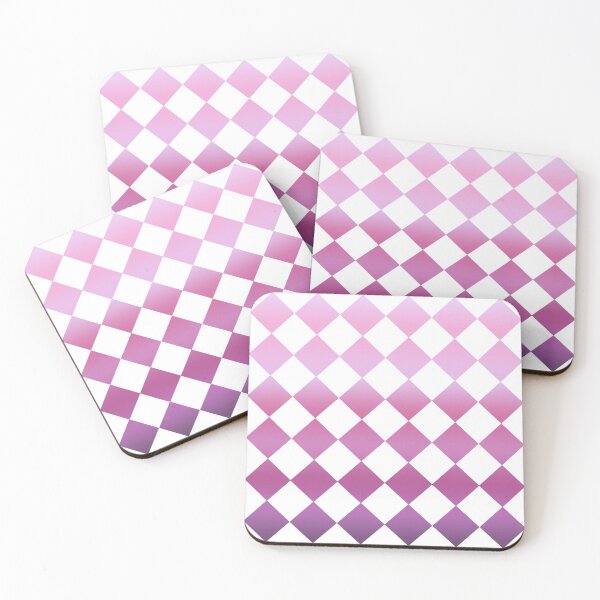 Item preview, Pink rhombus checkerboard pattern designed and sold by MadandMean.